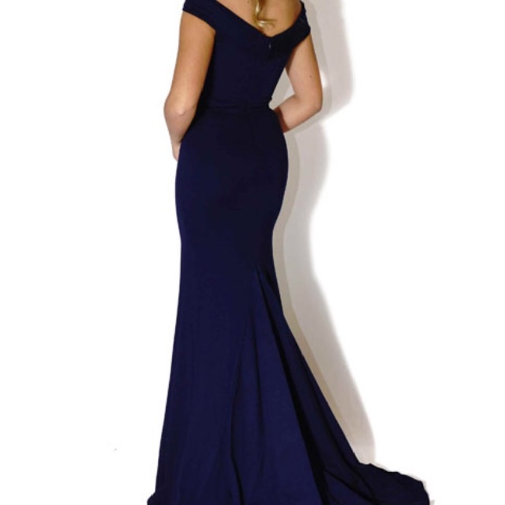 Sherri Hill 50824 Size 8 Navy